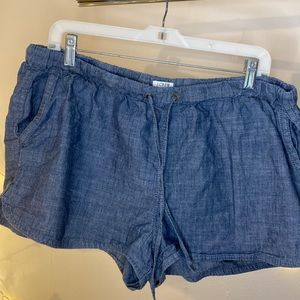 J Crew Factory Cotton Chambray Shorts